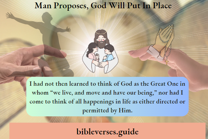 Man Proposes God Will Put In Place