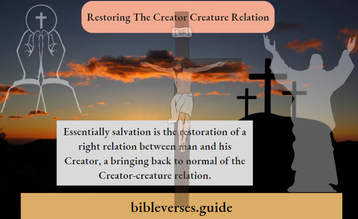 Restoring The Creator Creature Relation