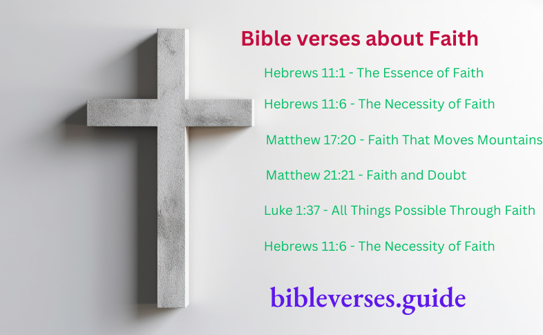 Bible verses about Faith