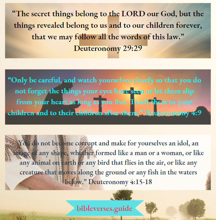 He will destroy you from the face of the land