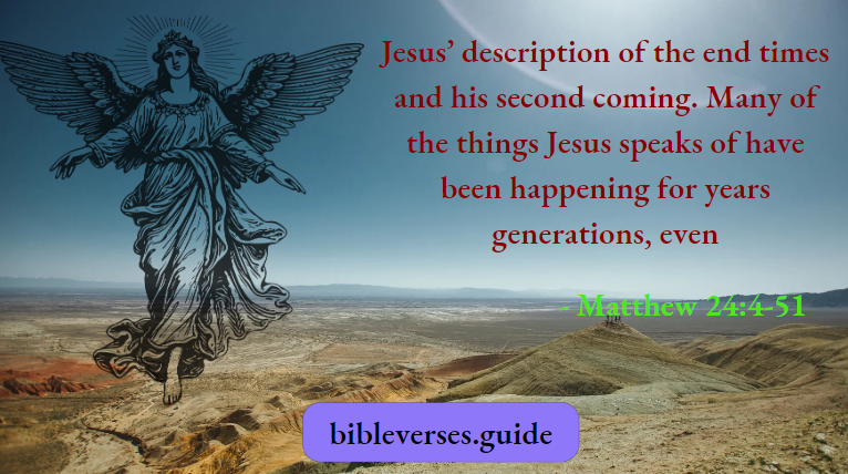 Jesus description of the end times and his second coming
