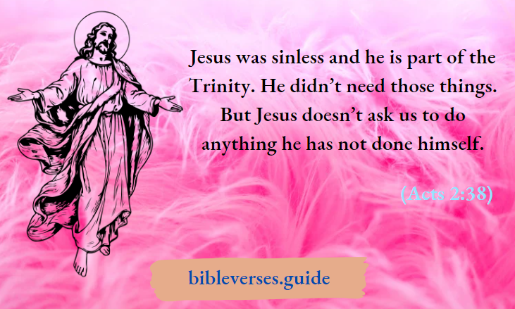 Jesus was sinless and he is part of the Trinity