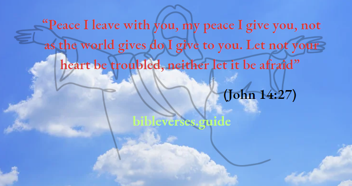 Peace i leave with you my peace i give tou not as the world gives do i give to you
