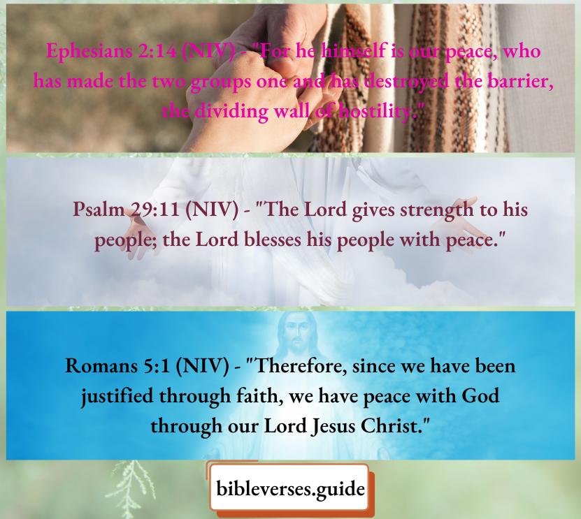 The Lord blesses his people with peace