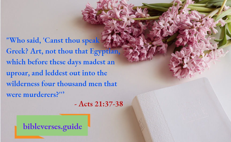 Acts 21-37-38