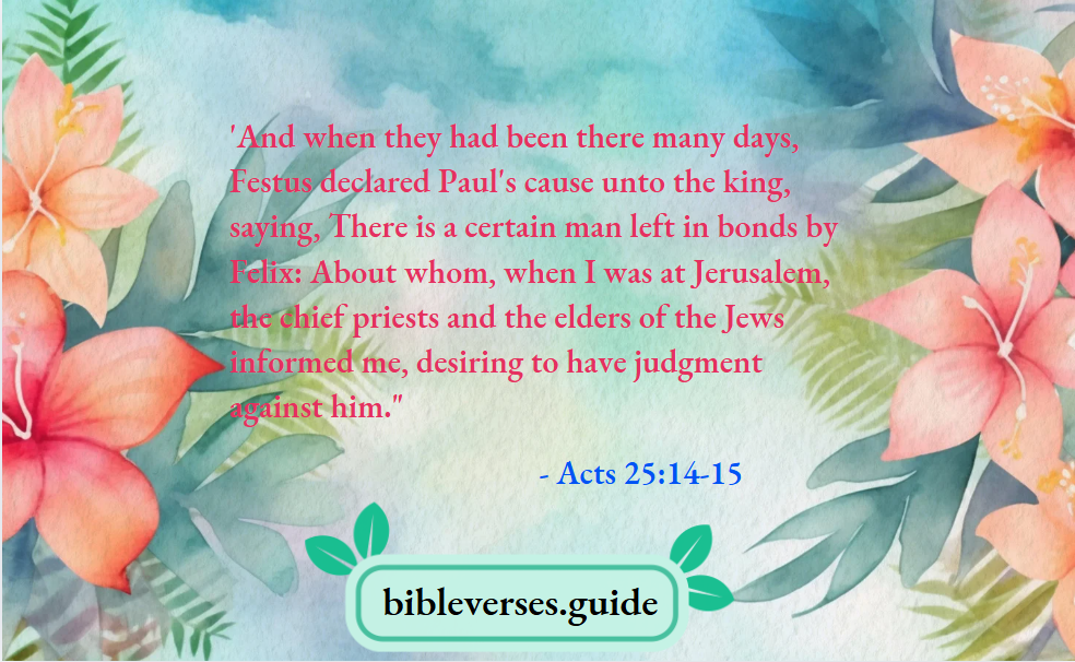 Acts 25-14-15