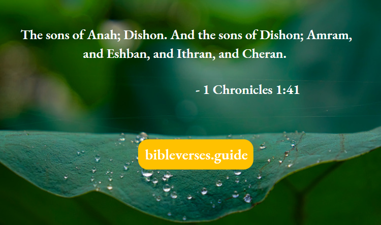1 Chronicles 1-41