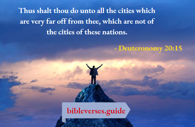 Deuteronomy 20-15