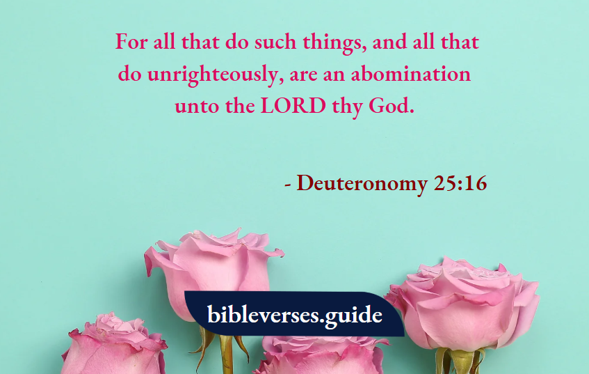 Deuteronomy 25-16