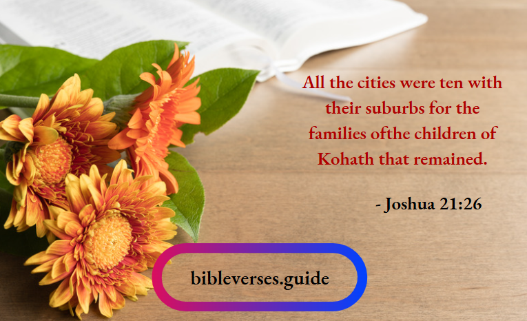 Joshua 21-26