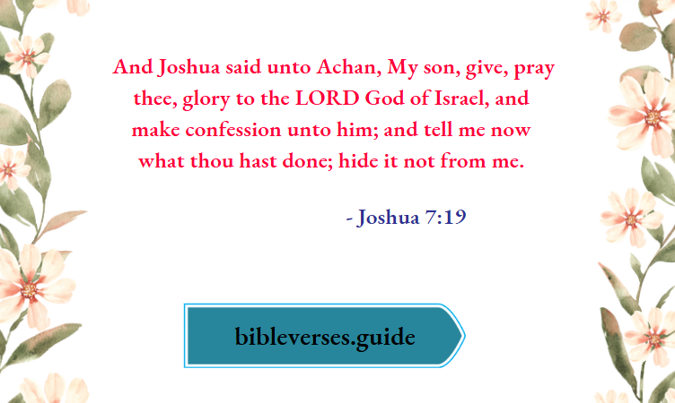Joshua 7-19