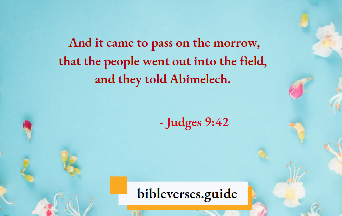 Judges 9-42