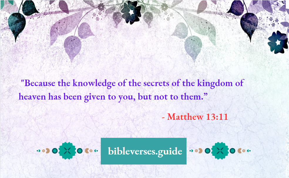 Matthew 13-11