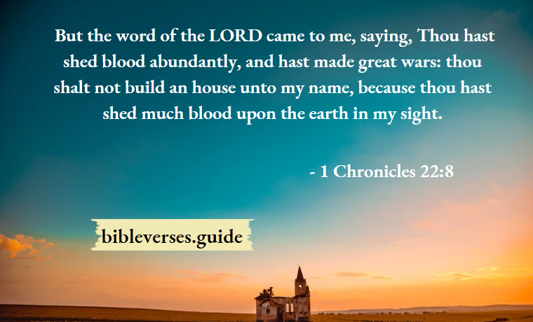 1 Chronicles 22-8