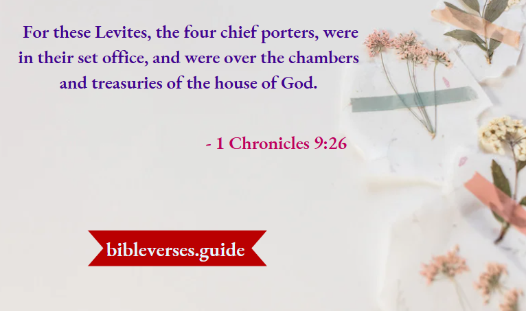 1 Chronicles 9-26