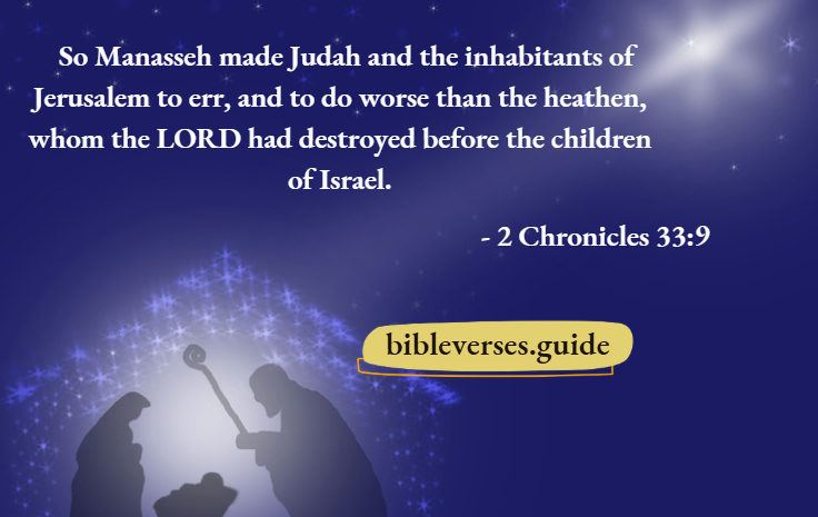 2 Chronicles 33-9