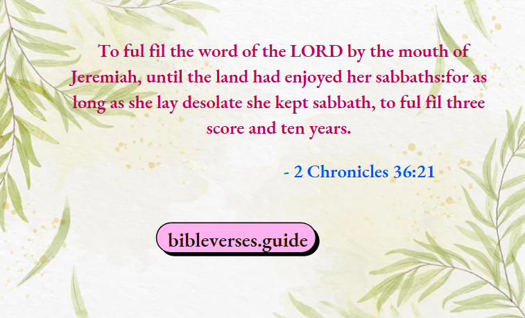 2 Chronicles 36-21