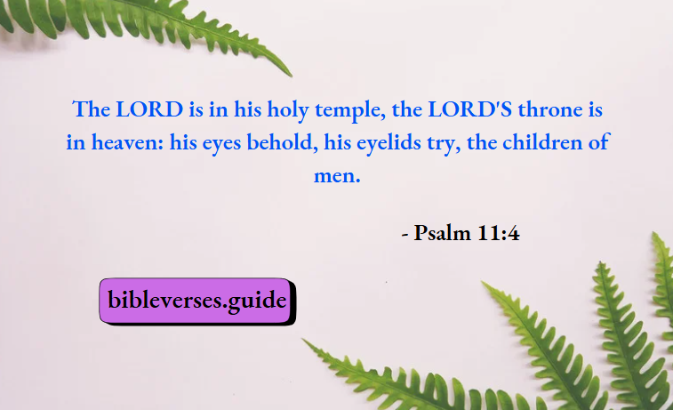 Psalm 11-4